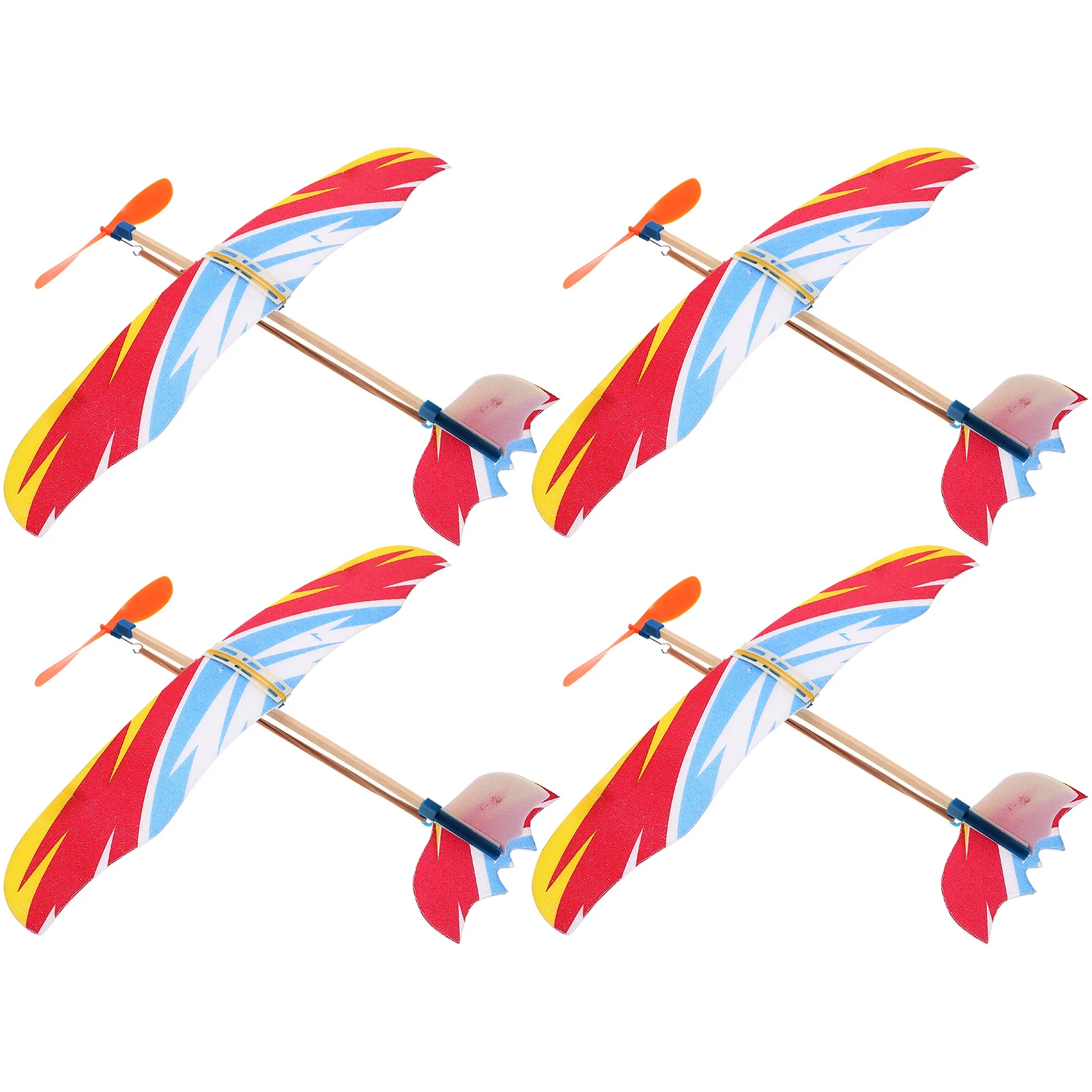 4 Uds. De aviones pequeños de ciencia DIY, aviones de espumas creativas, aviones planeadores al aire libre para niños, juegos interactivos divertidos voladores