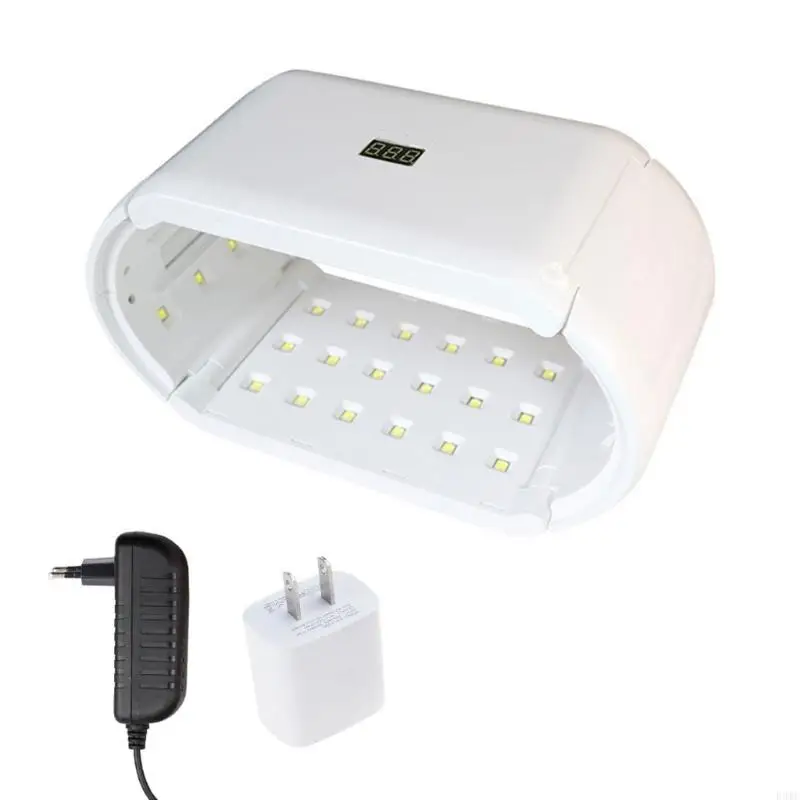 R3MC Fast Curing UV Lamp 96W with Duals Sides Multifunctional UV LED Light for Nails Adjustable Timer Setting LED Lamp