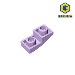 Gobricks 1 Pcs MOC Slope Curved 2 x 1 Inverted Bricks Compatible With 24201 Model Building Blocks Parts Children Assembly Toys