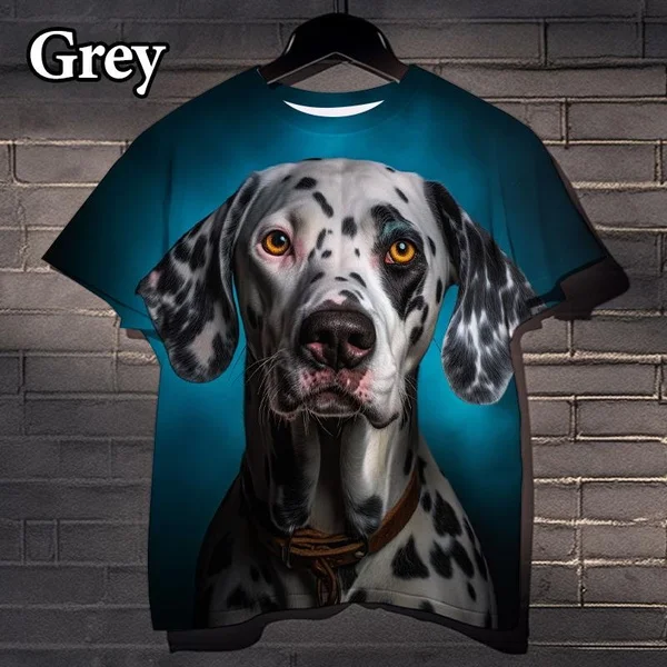 3D Printed Animal Dog Short Sleeve T Shirt Casual Street Men Women Fashion Hip Hop Cool T-Shirt