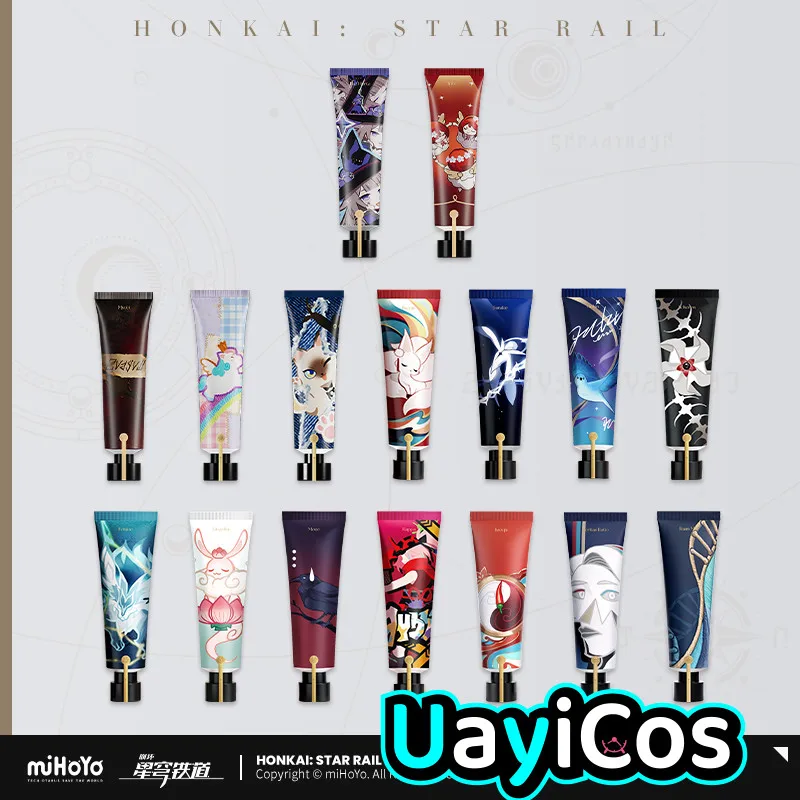 

Оригинальный Honkai: Star Rail Mydei Herta Hyacine Hyacine Cipher Крем для рук Лосьон для рук Уход за кожей рук Аниме Игра Игрушка Дети Gif