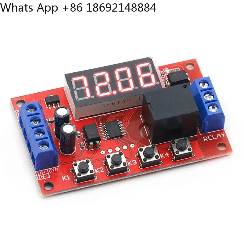 32 Multimode Delay Time Relay Module with Digital Display for 5V 12V 24V Pulse Delay Cycle Timing