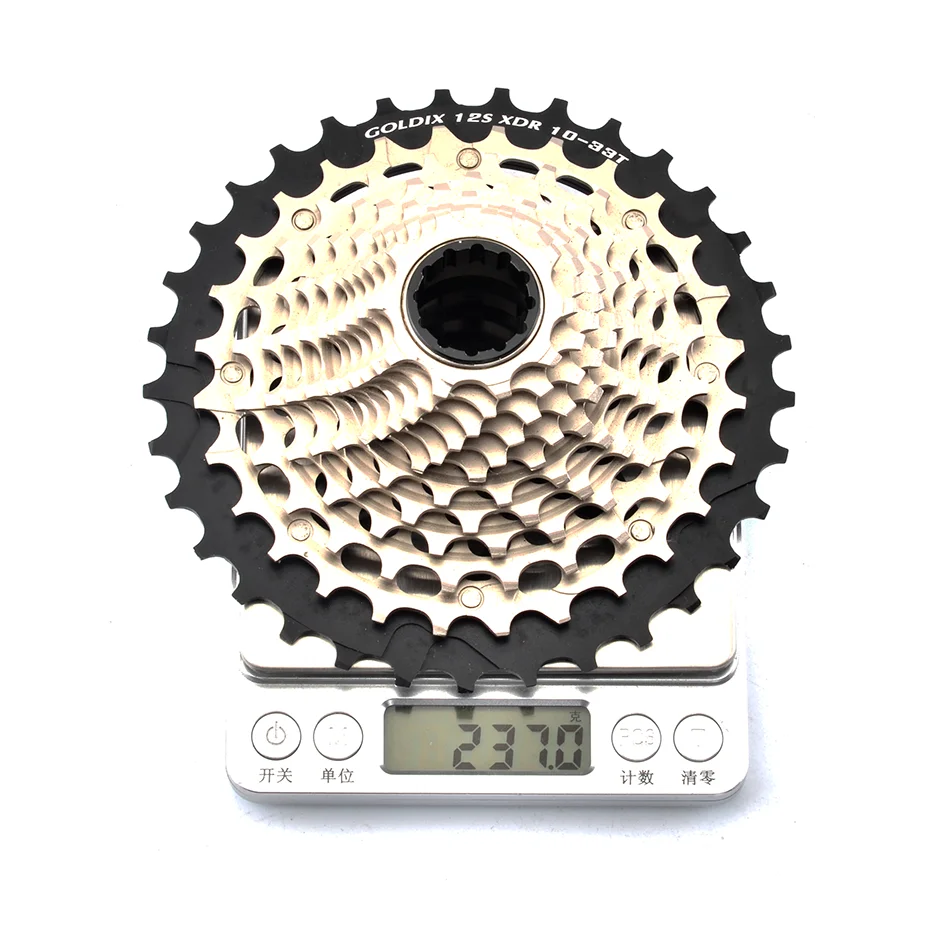 GOLDIX-CNC Steel Bicycle Freewheel, 12 Speed Cassette, 12 s Bike Sprocket, 10-28T, 33T, 36T, Ultralight 12V for Road Bike, Grave