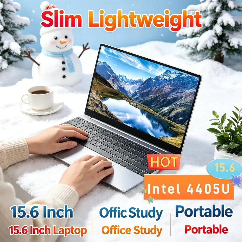 

120Hz Ultra-clear FHD IPS Screen Premium 15.6" Trendy Original Laptop Intel 4405U 5000mAh 32GB/2TB SSD Backlit Keyboard