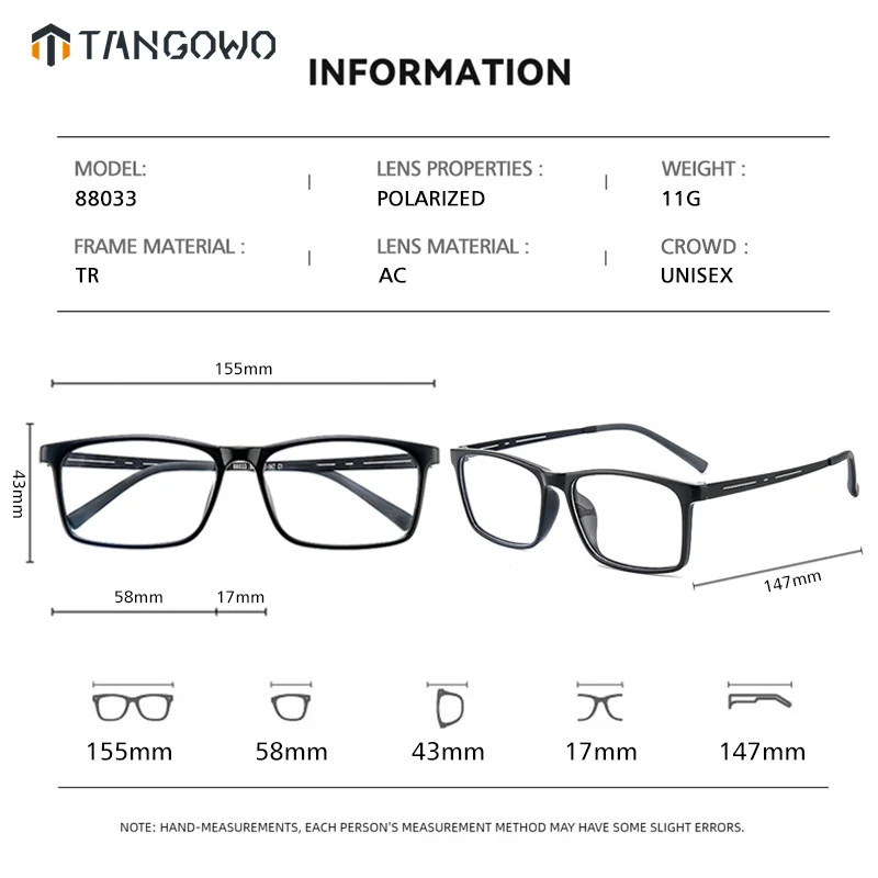 TANGOWO Plus Reading Glasses Man Style Big Face Square Photochromic Intelligent Progressive Multifocal Lenses to Read Women Lens