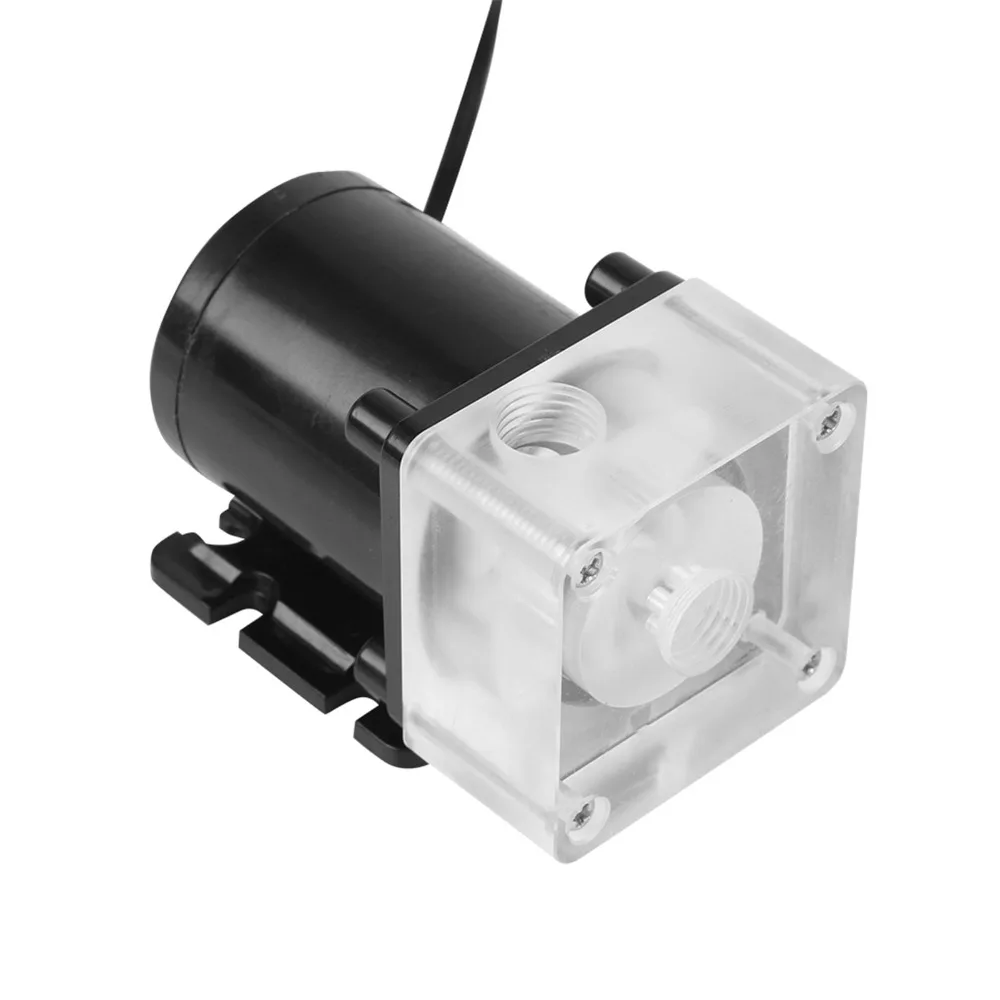 

Durable G1/4 Thread CPU Water Pump 12V DC Noiseless Water Cooling Pump 500L/H Compact Computer Water Cooling Pump Gaming PC