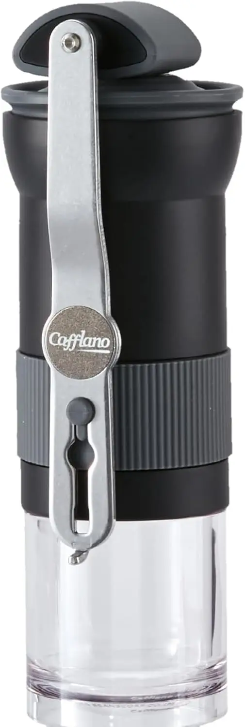 

Portable Manual Coffee Grinder with Italian Metal Burrs, Easy Adjustable Coarseness, High Consistency for Espresso to Pour-Over