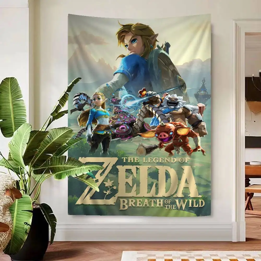 Legend Video Game Zeldas Hippie Wall Hanging Tapestries Bohemian Wall Tapestries Mandala INS Home Decor view 3