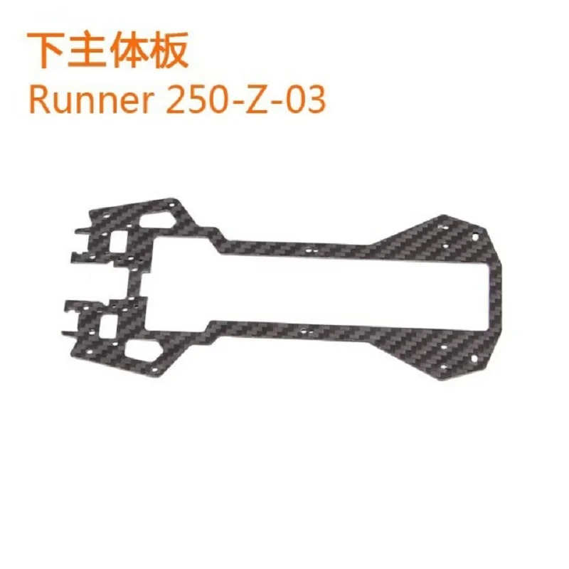 Original Walkera Runner 250 Carbon Fiber Board, parte inferior placa principal, Peças sobressalentes, 250