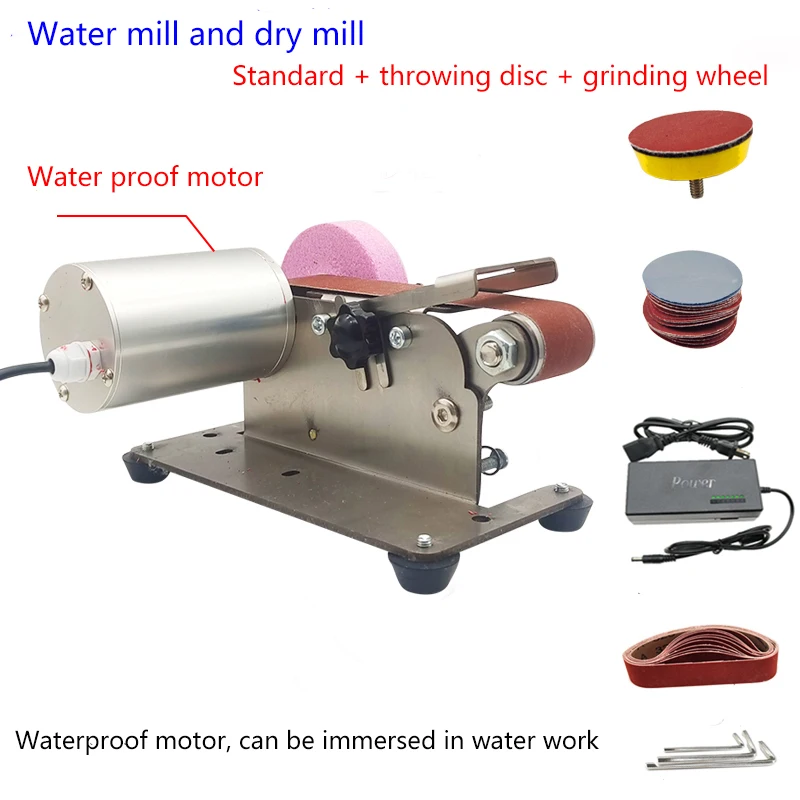 110V-220V knife grinding belt machine waterproof motor with water sharpening electric knife sharpener electric grinding wheel