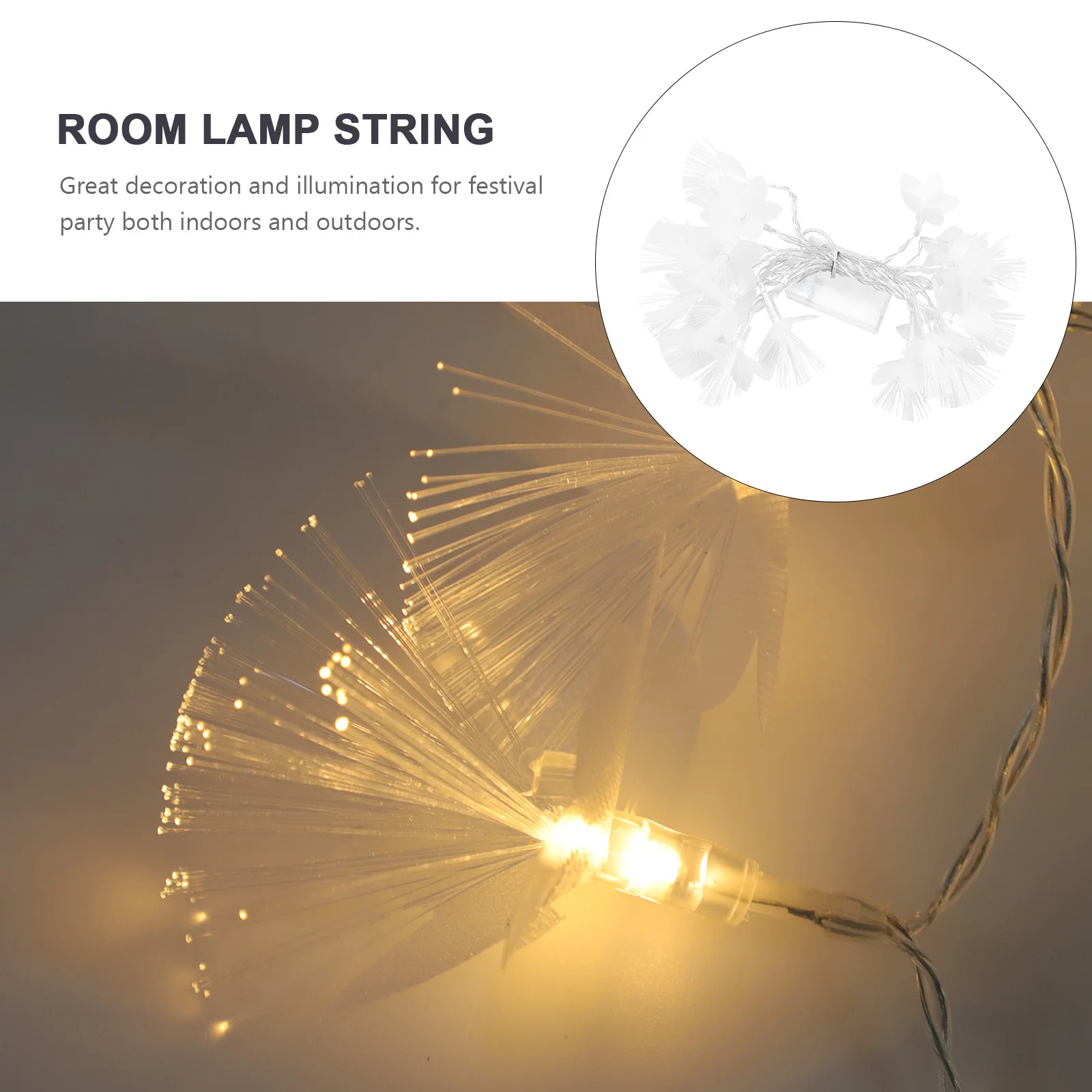

1Pcs Fiber Optic Star Light LED String Light White for Bedroom Party Decor Decorative Lamp String Party Decor Decorative Lamp