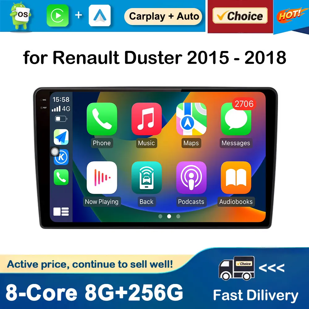 

Android System for Renault Duster 2015 - 2018 GPS Navigation Car Multimedia Radio Video Player WiFi DSP Stereo Auto Accessories