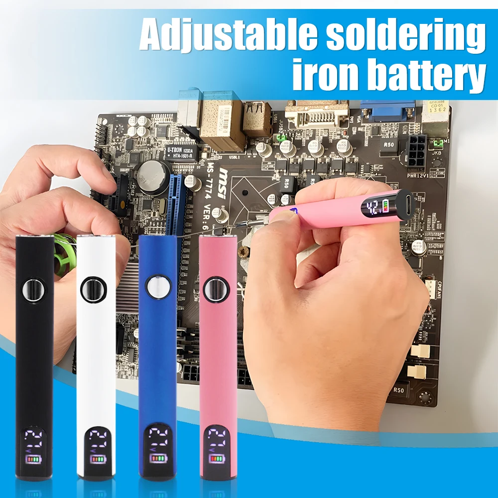 400mah Preheating Battery Button Voltage Adjustment 510 Preheating Battery Voltage Adjustment Battery Electric Soldering Iron