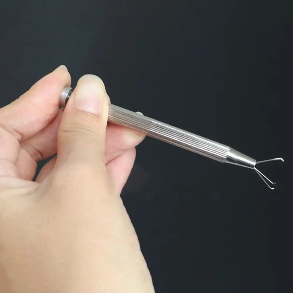 أداة مجوهرات من الفولاذ المقاوم للصدأ 4 جهاز لاقط مخالب لسوار رقائق IC وإصلاح الساعات #5