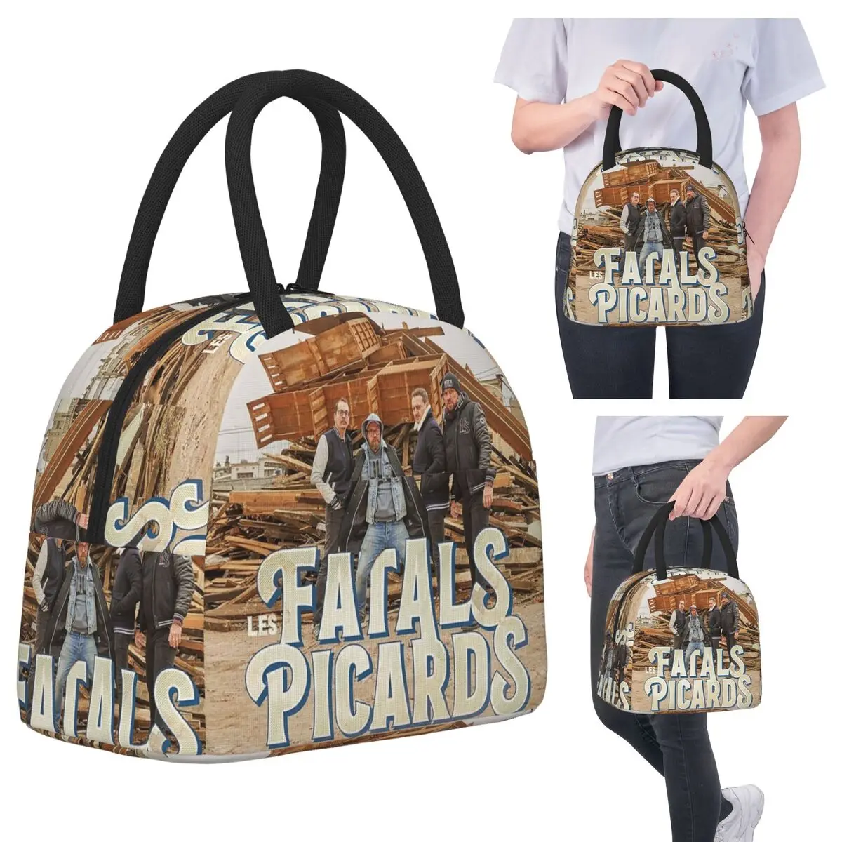 

Альбом Les Fatals Picards Especes Menacees 2019, изолированная сумка для обеда для женщин, холодильник, термосумка для еды, портативные коробки для завтрака