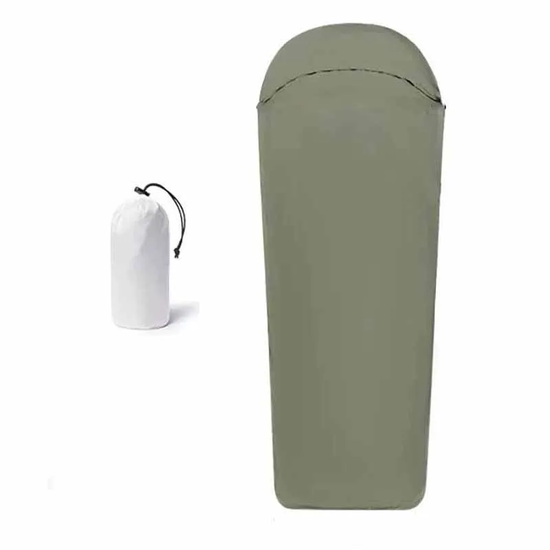 

Handy Sleeping Bag Liner Thin & Light Outdoor Camping Sleep Sack Hotel Travel Sheet Packed Ultra Small Volume