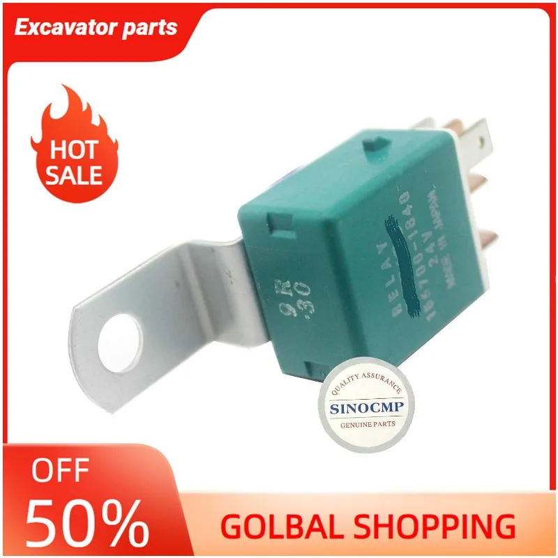 

Релейный переключатель SINOCMP 7861-74-5100 24 В для деталей экскаватора Komatsu PC300-8 PC300LC-8 PC350-8 PC350LC-8