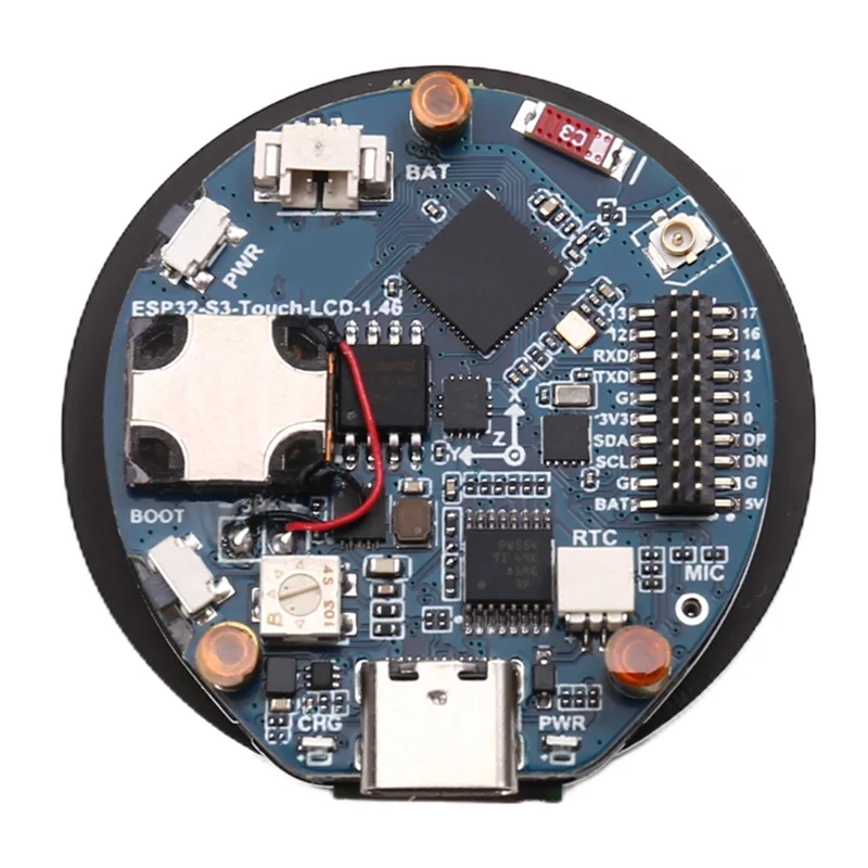 

Well Made-Xiaozhi Deepseek AI Chat Round LCD Development Board 1.46 Inch ESP32 S3, SD/MP3 Audio Features, LVGL, Battery Port - V
