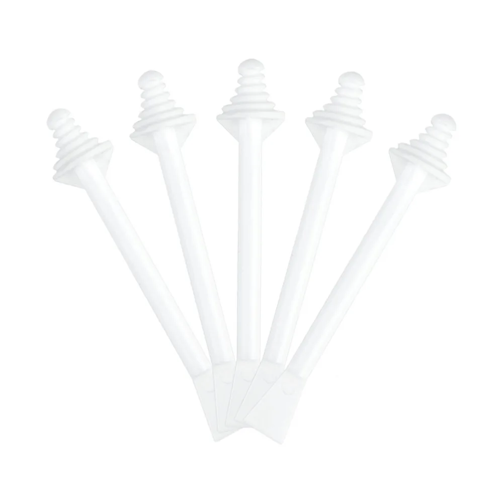 Painless Nose Wax Applicator Stick 2-in-1 Dual Head Disposable PP Plastic Nostril Cleaning & Facial Small Area Hair Removal Tool