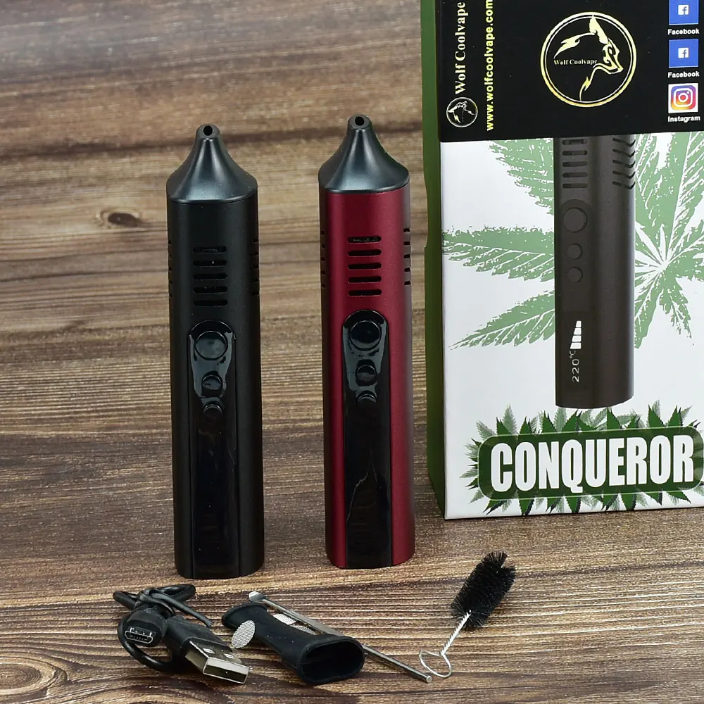 Набор для испарителя сухой травы Conqueror, 2200 мАч, с регулируемой температурой, набор для испарителя сухой травы vs Pathfinder V2