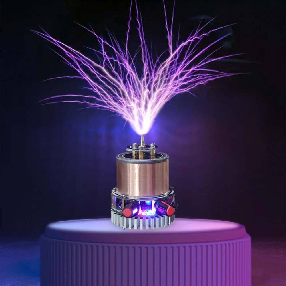 Artificial Lightning Mini Plasma Music Tesla Coil Arc Generator Teaching Tool Wireless Lighting Bluetooth Connectable