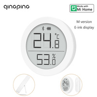 Qingping Temperature and Humidity Monitor M Version E-ink Display Indoor Digital Smart Thermometer Hygrometer Works with Mi Home