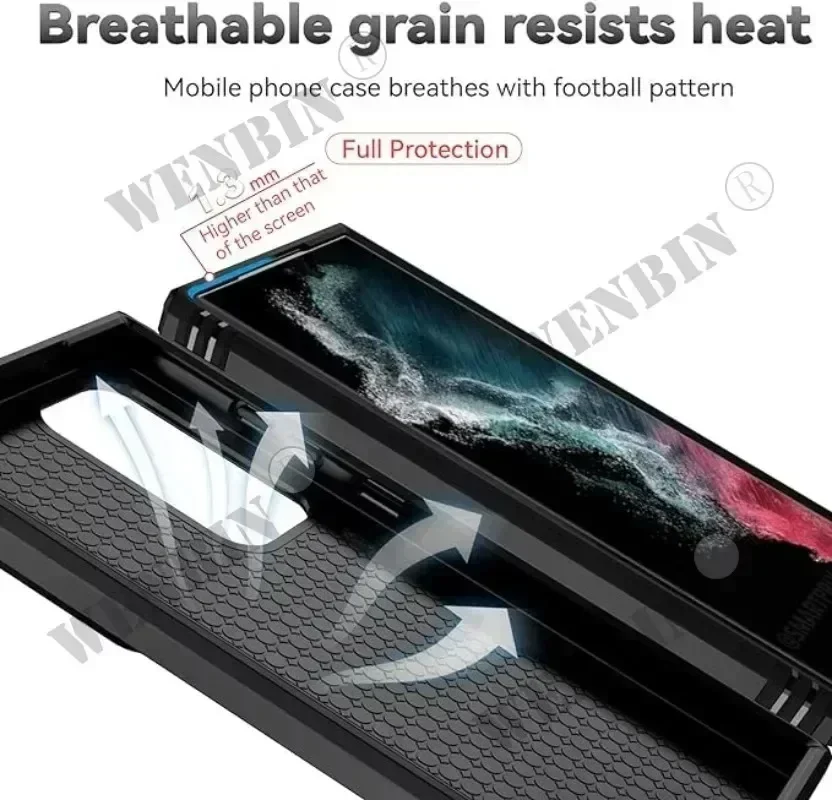 Case For Samsung S25 S24 S23 Ultra Plus S24 FE A56 A36 A16 Heavy Duty with Camera 360 Degree Rotate Kickstand Shockproof Cover