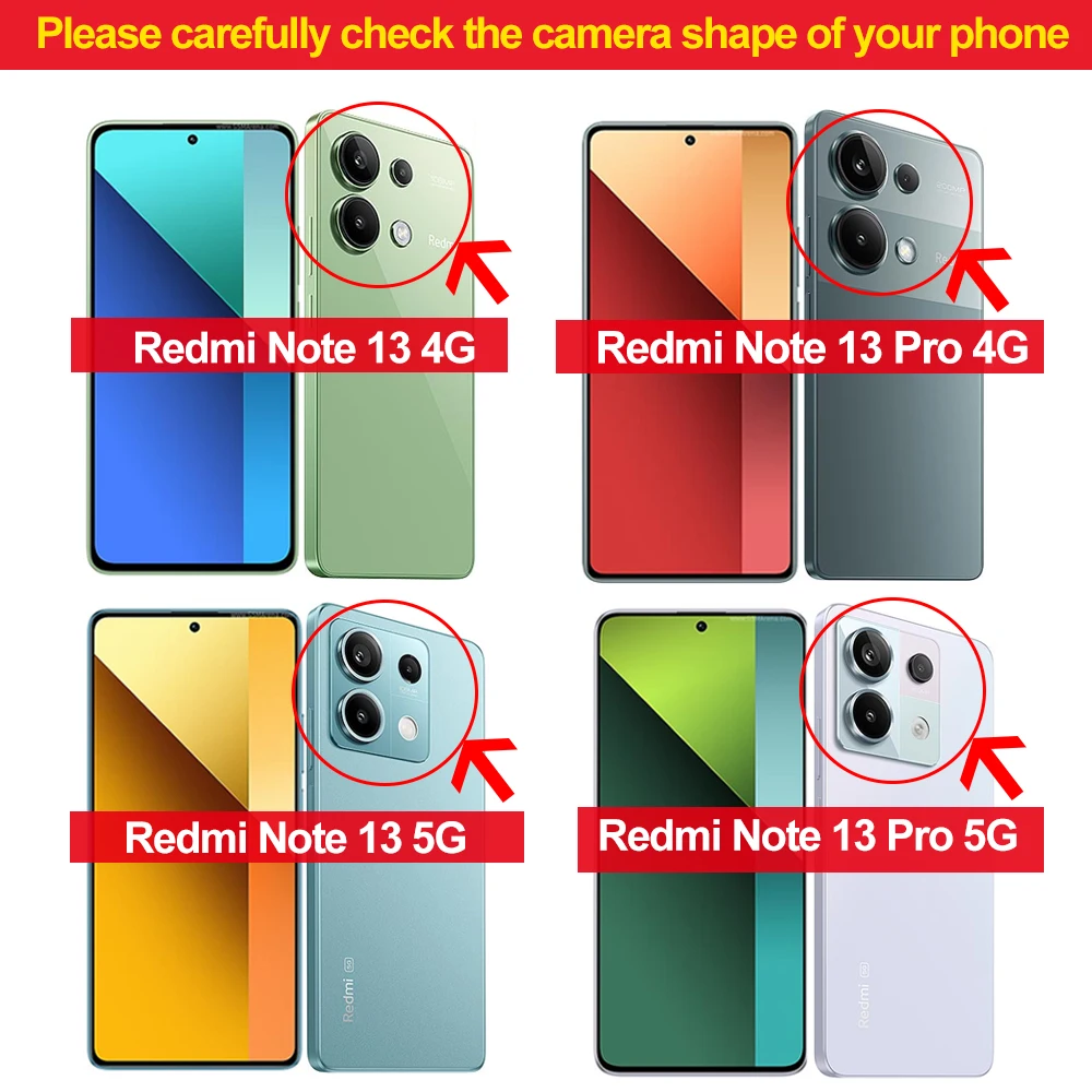 Funda Original cuadrada de silicona líquida para Xiaomi Redmi Note 13, carcasa trasera suave, Note 13 Pro, Note 13pro Plus