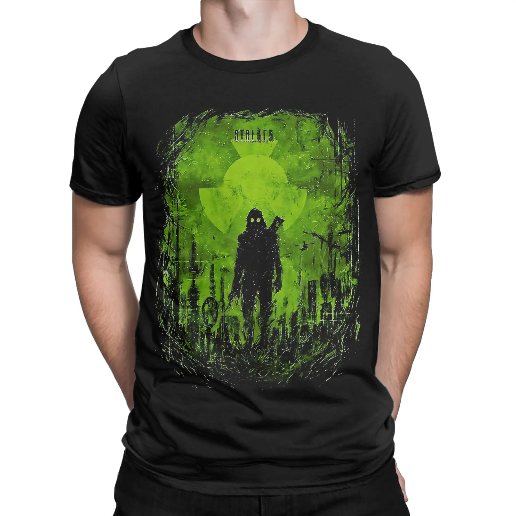 Stalker Game  Cotton T Shirt For Man Summer  Y2K Fun T-Shirts O-Neck Fashion Tees Oversized Wholesale Clothes