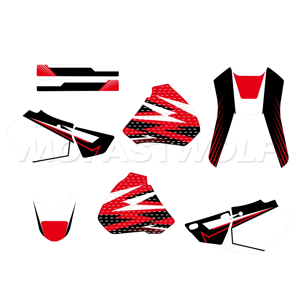Fit for Honda XR250 XR400 XR 250 400 1996-2004 Full Set Thickened Decor Graphics Decals Stickers Motorcycle Background