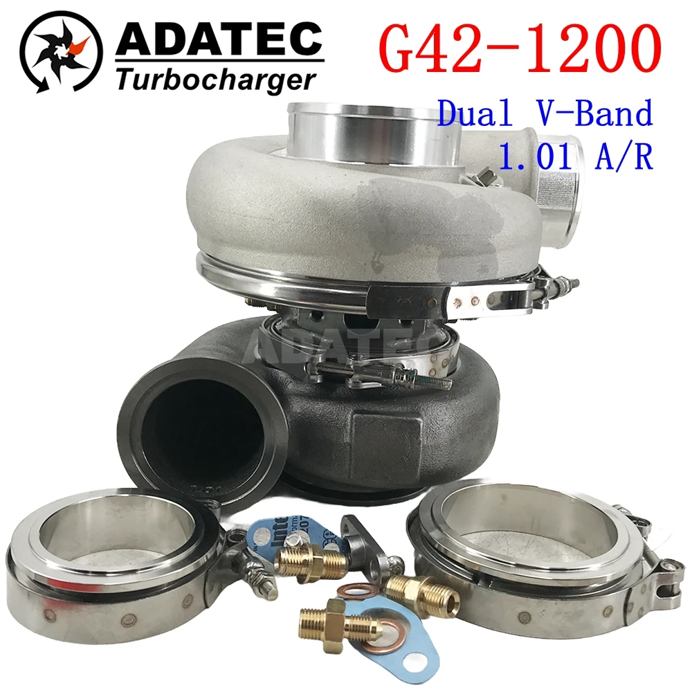 G42-1200 Dual V-Band  1.01 A/R Reverse Turbocharger 860778-5004S6 470-1200HP 2.0L-7.0L GTX-Series Dual Ceramic Ball Bearing