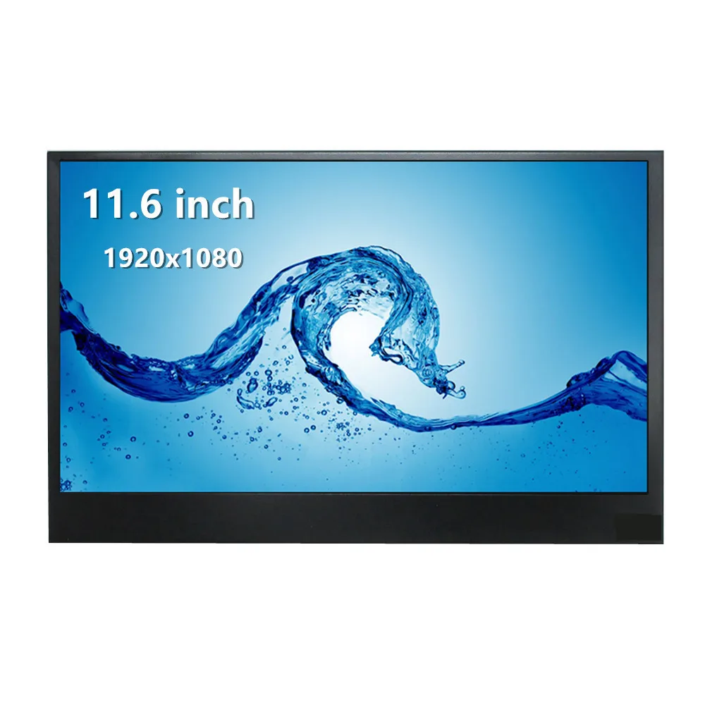 

11,6-дюймовый HDMI-монитор 1920x1080, игровой второй дисплей для ПК Raspberry Pi, портативный монитор, компьютерный расширенный ЖК-экран
