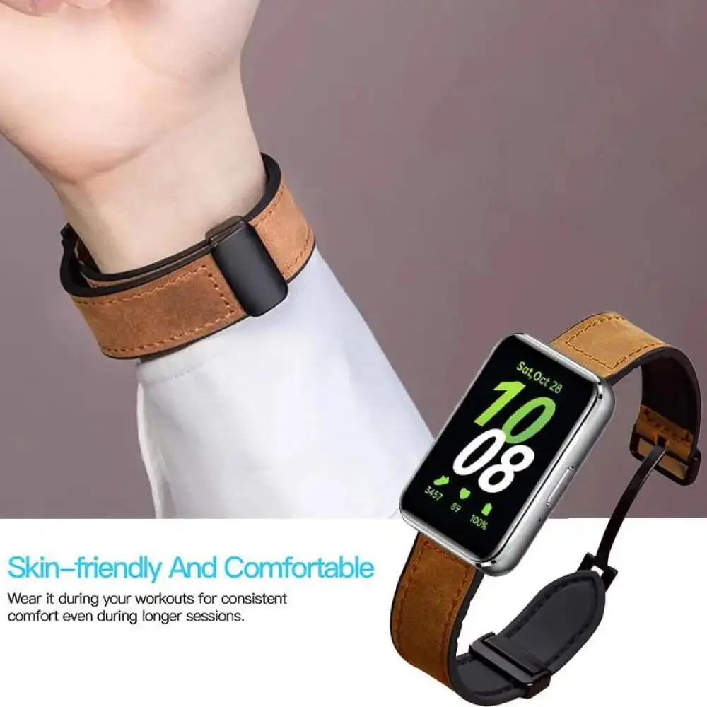 Für Samsung Galaxy Fit 3 Armband Vintage Uhrenarmband Correa Für Galaxy Fit 3 Magnetisches Armband SM-R390 Austauschbares Band – Detail 1