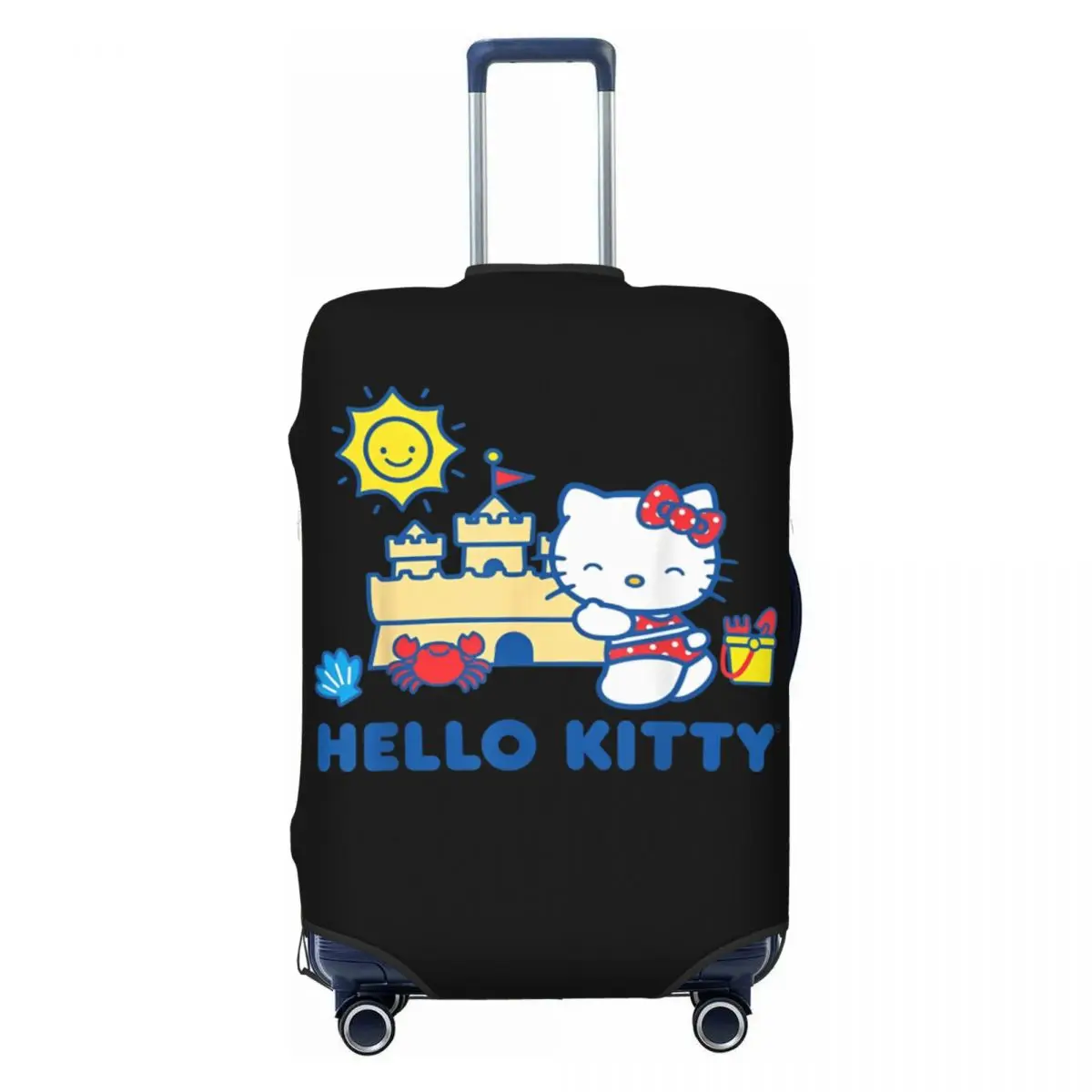 Hello Kitty Summer Beach Sandcastle Kofferhoes Reisbescherming Vlucht Praktische bagageaccessoires