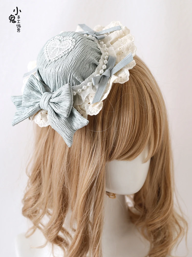 Sweet Bow Headband Lolita Daily Hair Accessories Kawaii Lolita Headband Cute Loli Maid Anime Cosplay Headband