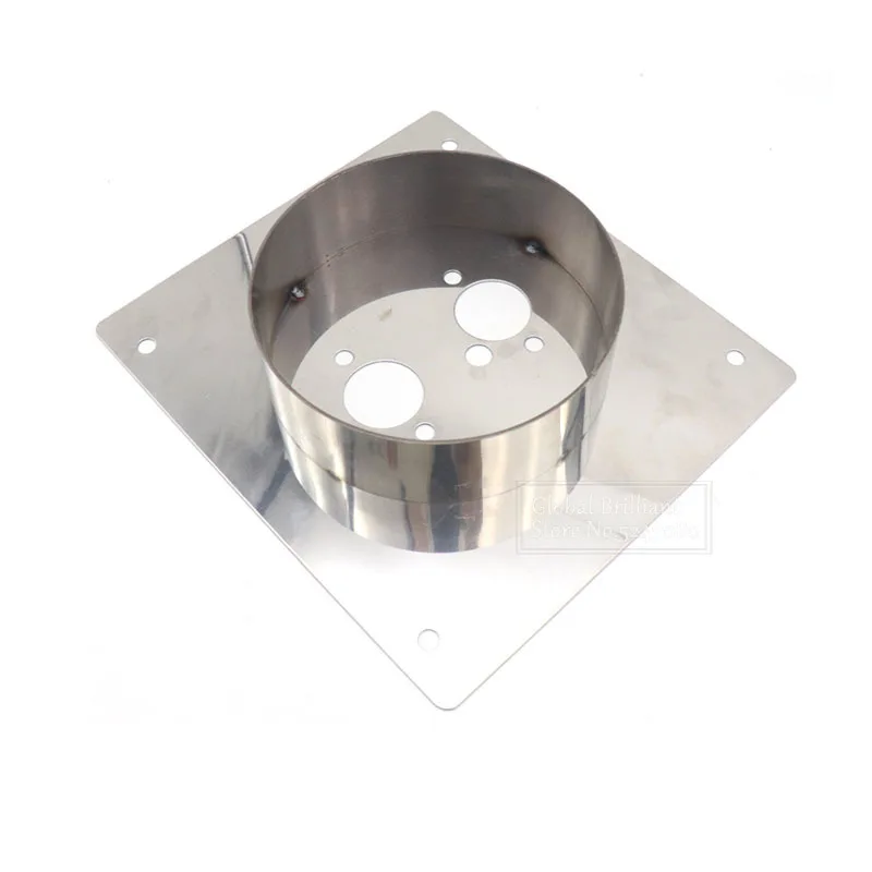 Bright Silver Diesel Parking Heater Base Mounting Bracket Floor Plate Steel Turret Planar Deep 40/60mm For Eberspacher Webasto