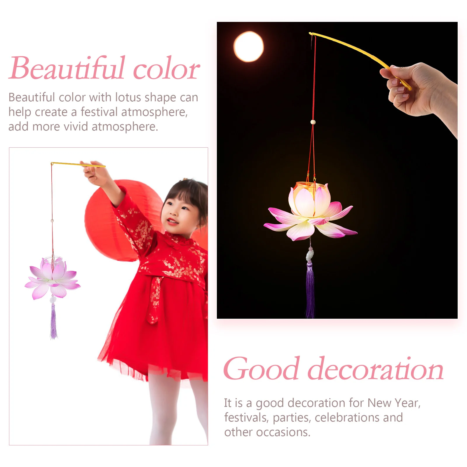 

1Set Handheld Lantern Making Material Set Chic Exquisite DIY Craft Tassel Design Kids Art Supplies Celebration Party Scene Decor