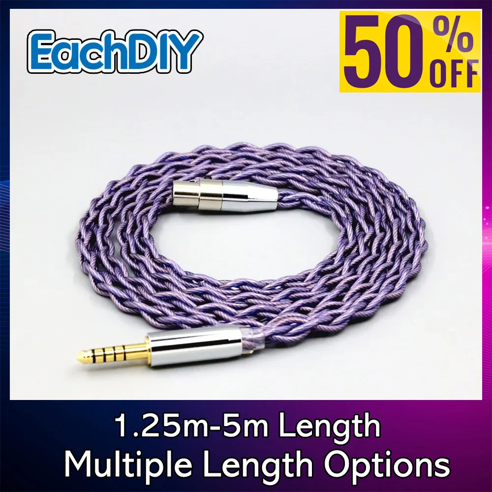 Cable de auriculares Type2 1,8mm 140 núcleos litz 7N OCC para AKG K553 MKII MK2 K141 MKII MK2 K240 STUDIO K702 7908