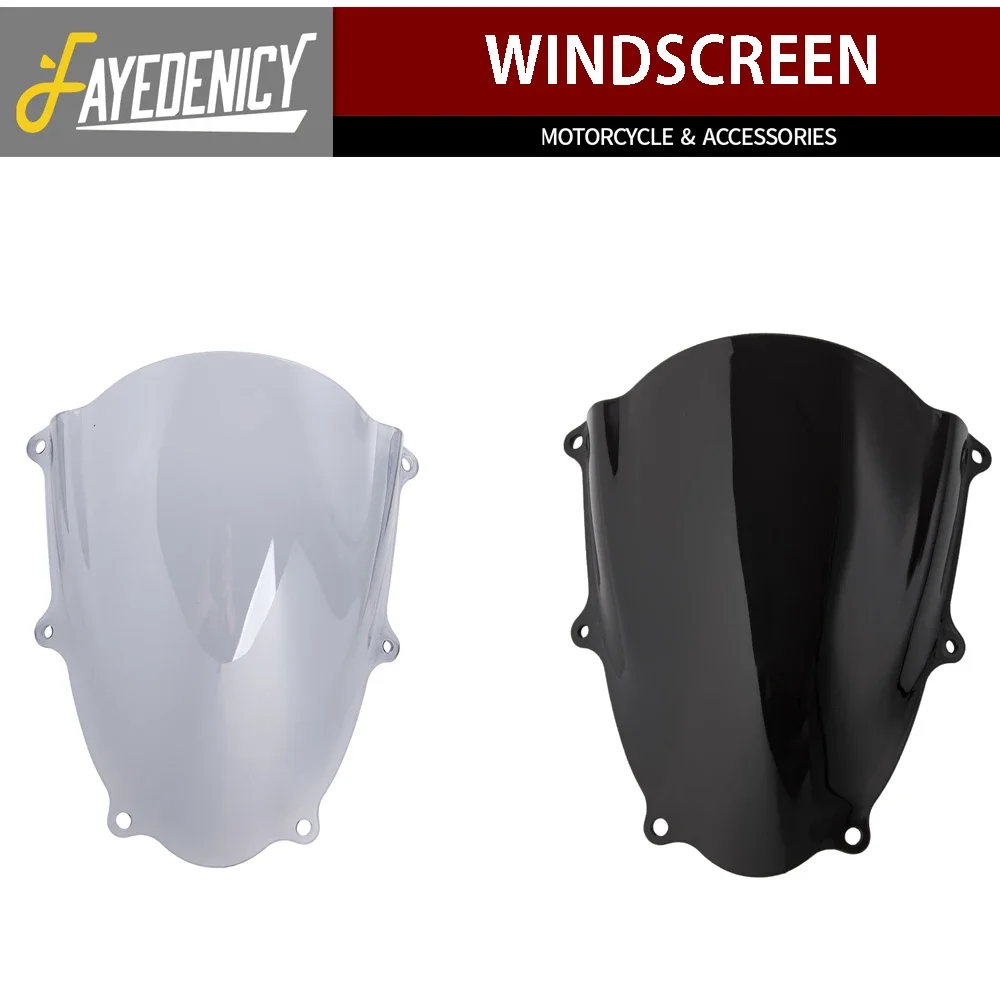 

Motorcycle Accessories Double bubble Windscreen Windshield Pare-brise For Suzuki GSXR1000 GSXR 1000 GSX-R 1000 2017 2018 2019