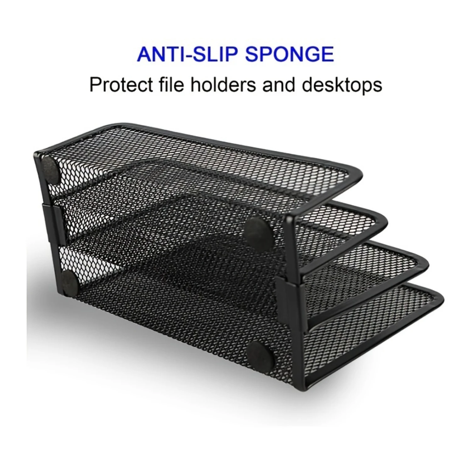 1 teil/teile Schreibtisch Mail Organizer, Anumit Datei Halter Brief Sorter Mit 3 Vertikale Aufrecht Metall Mesh Fächer Dokument, einreichung,