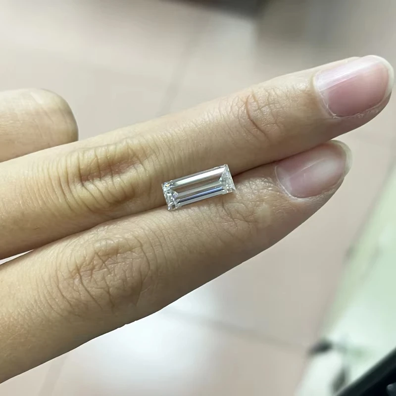 1 قيراط لكل حقيبة أحجار مويسانيتي مستطيل قطع VVS1 D اللون الأحجار الكريمة DIY بها بنفسك صنع المجوهرات المواد تمرير الماس تستر