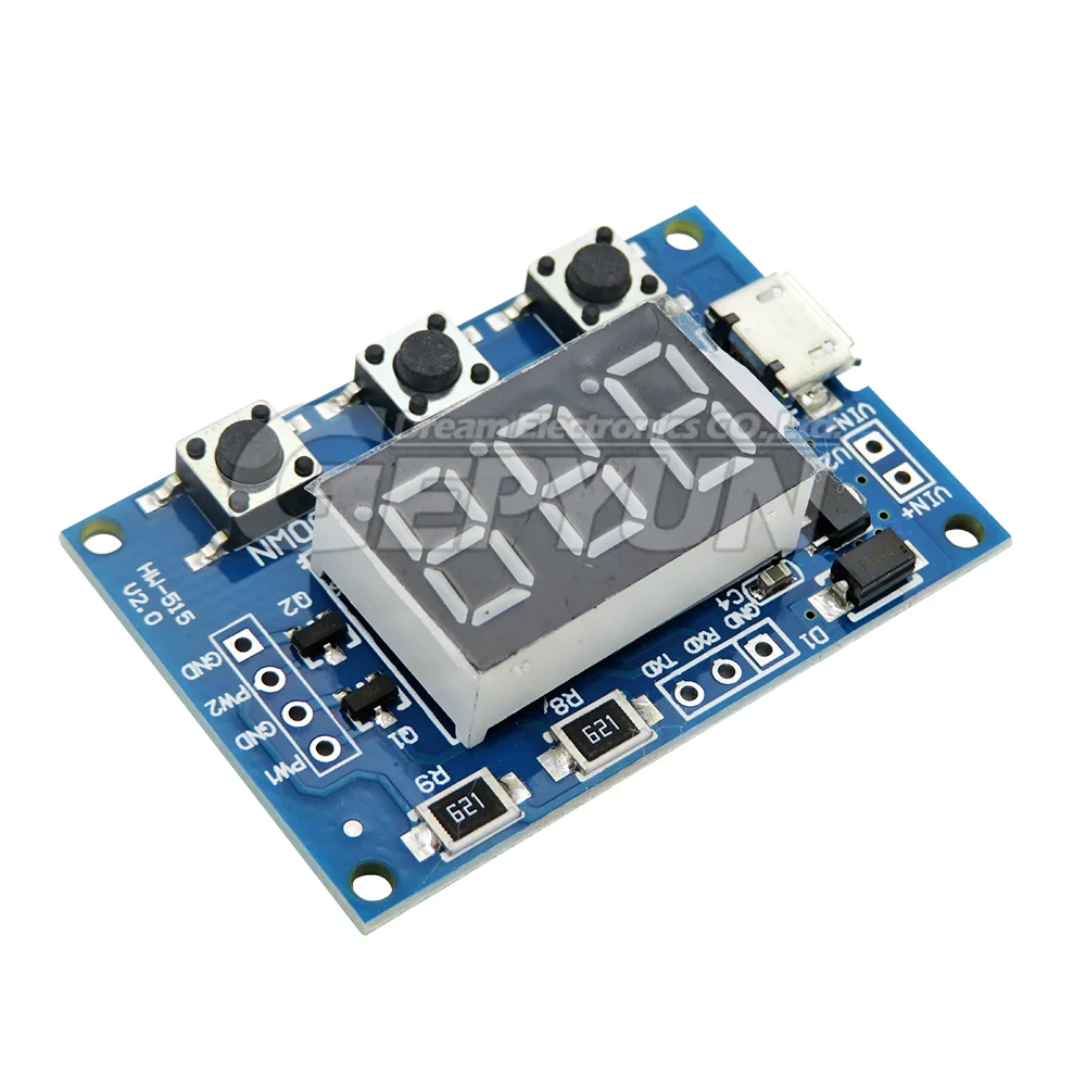 2 Channel PWM Generator adjustable Duty Cycle Pulse Frequency Module