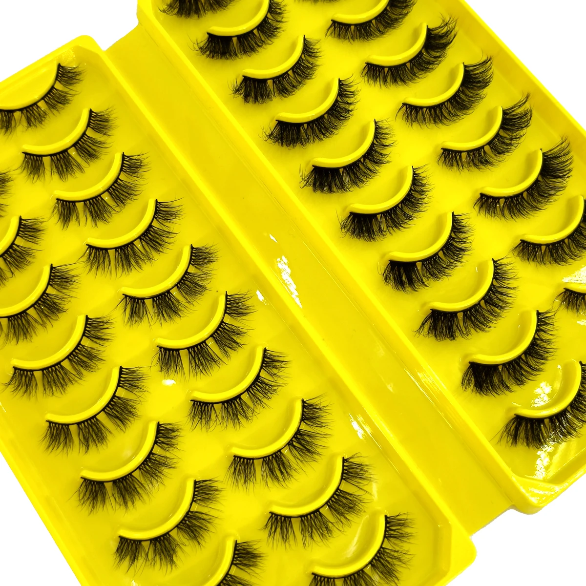Neue 20 Paar Natürliche Lange 3D Nerz Falsche Wimpern, Künstliche Wimpernverlängerung, Make-up-Set, Nerz-Wimpern, Kurze Wimpern – Detail 13