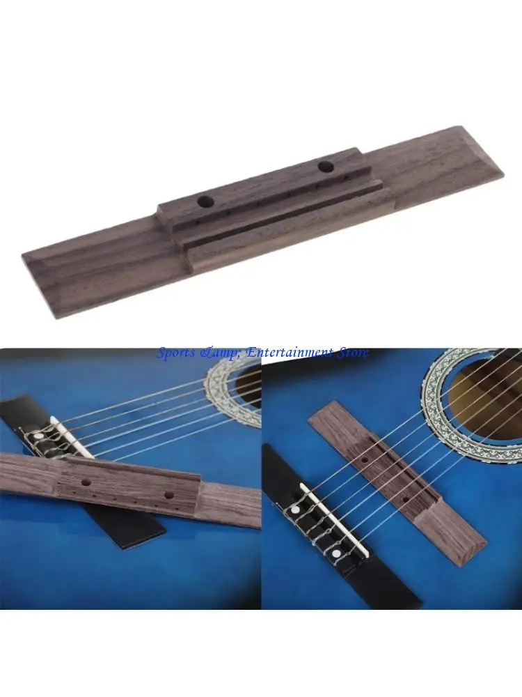 G7NF Folk Guitar 6 Holes Code Bridge Replacement Acoustic Guitar Rosewood Bridge