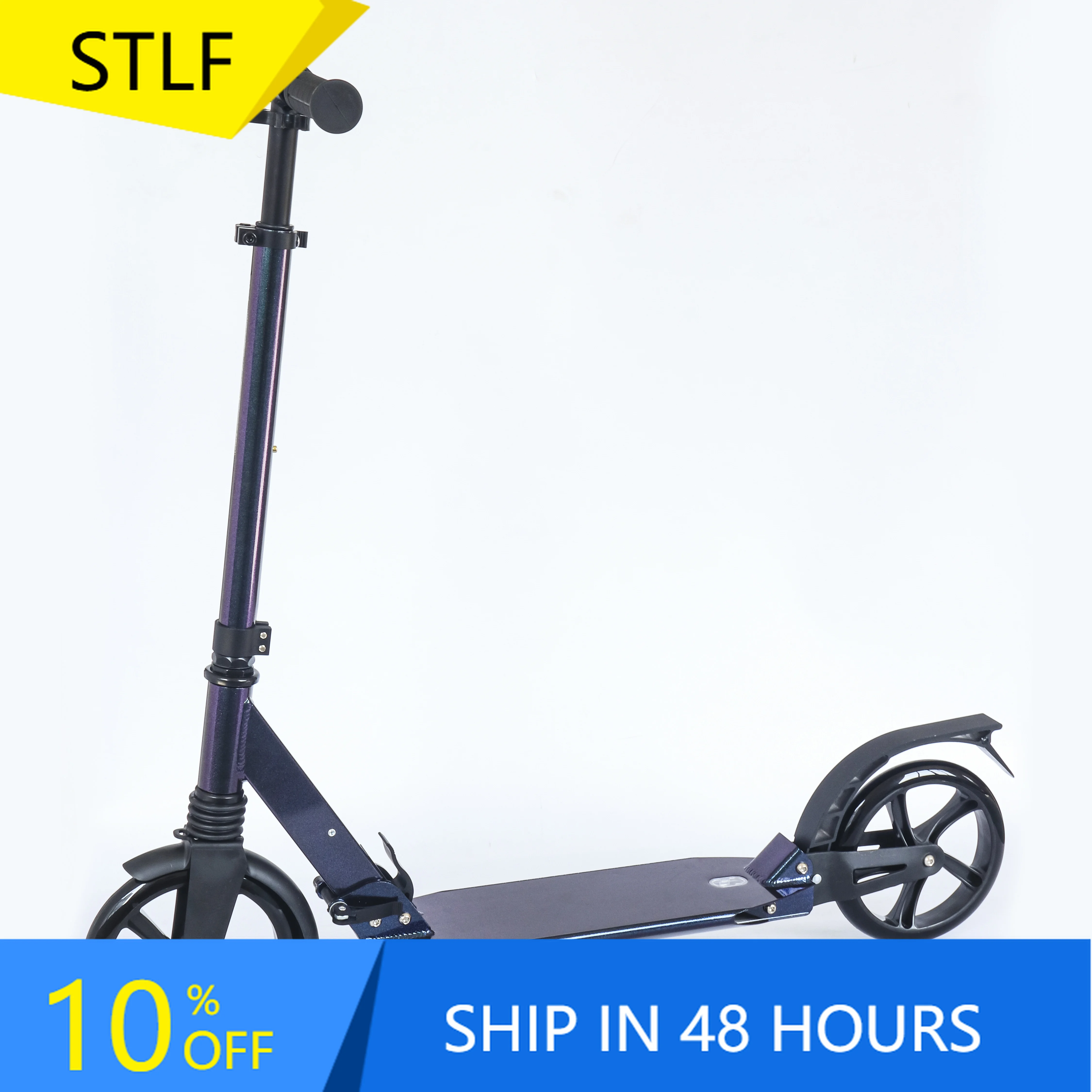 

STLF New Arrival Two Footed Kick Scooter City Scooter Aluminum Frame Kick Scooter Kick Pedal