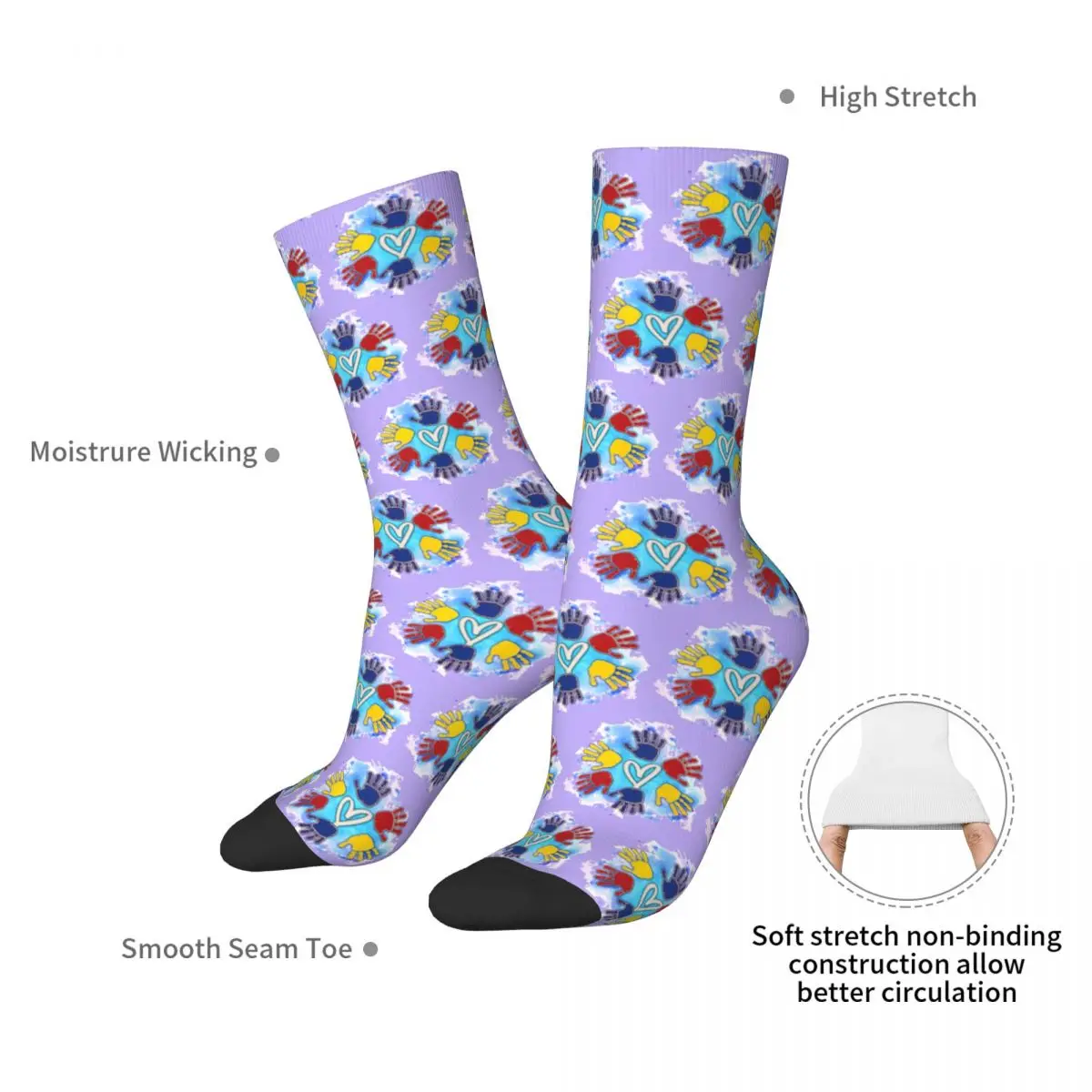 Daycare Delights Socks Harajuku High Quality Stockings All Season Long Socks Accessories for Man's Woman's Birthday Present