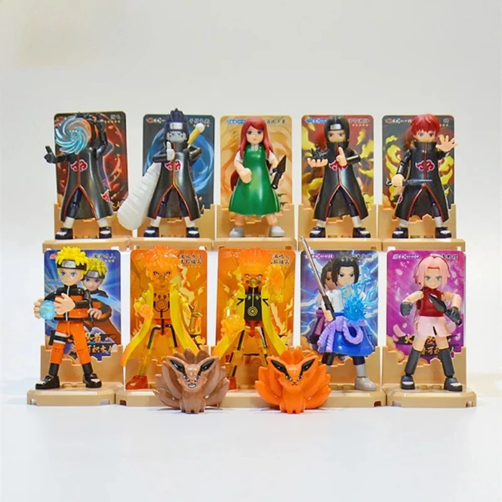 Blokees Actiefiguren DIY Speelgoed Uzumaki Uchiha Beeldje Kakashi Beweegbare Splicing Speelgoed Jiraiya Blind Box Kinderen Verjaardagscadeau