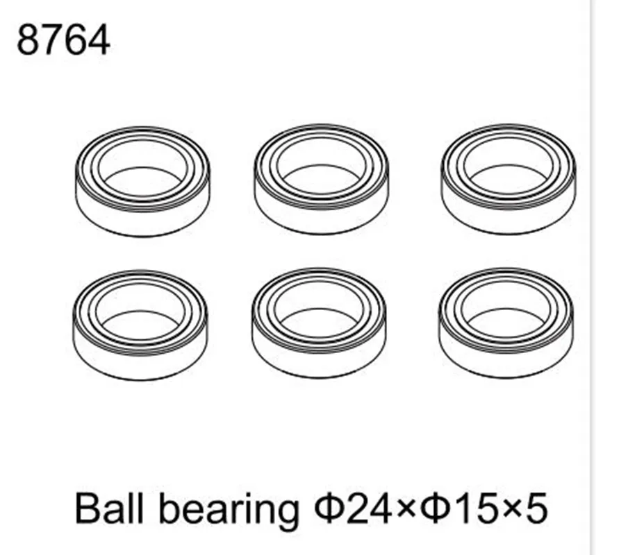 

ZD Racing MX-07 1/7 RC Car Ball bearing Ф24×Ф15×5 Parts Accessories 8764