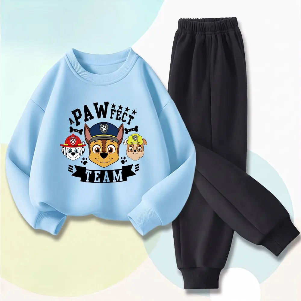 2026 Autumn Boys Sweatshirt and Sweatpant Two Piece Sets Kids O Neck Hoodies Long Pant Suit Winter Child Casual Bottom Tracksuit