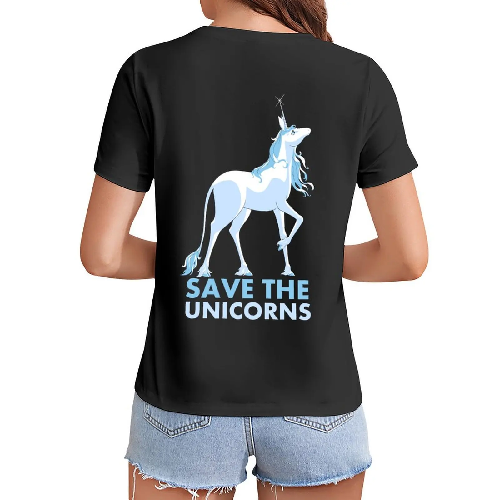 

Save the Unicorns T-Shirt female hippie clothes lady clothes Woman clothes